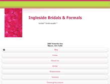 Tablet Screenshot of inglesidebridalsmacon.com